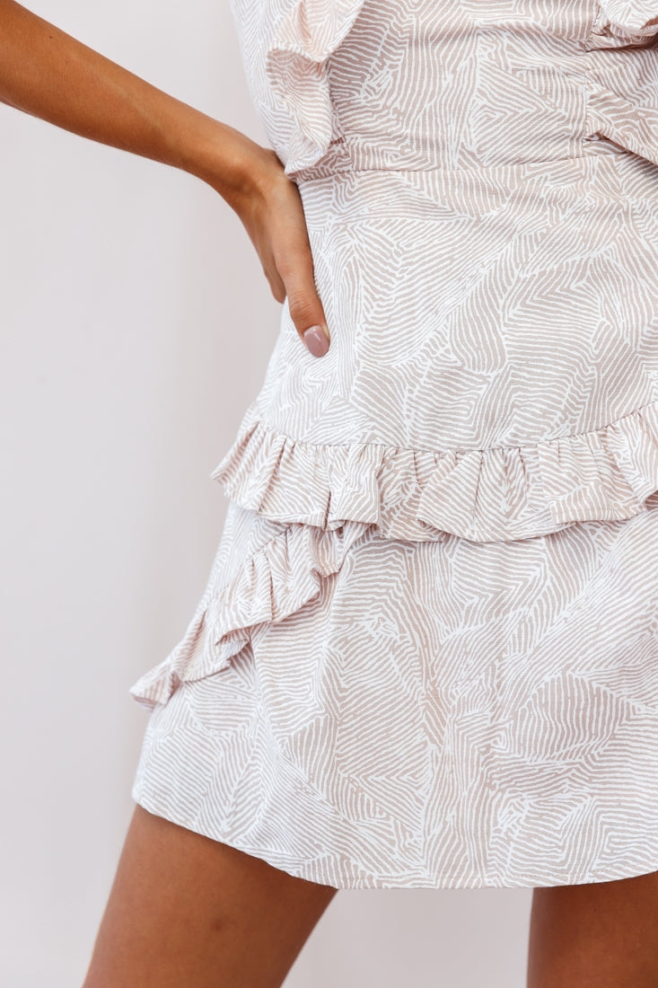 Shiloh Tie-Back Pinafore Dress Blush