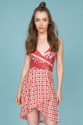 Lailah Floral Day Dress Red