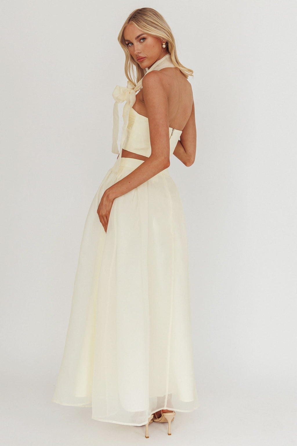 Simple Things Organza Maxi Skirt Butter