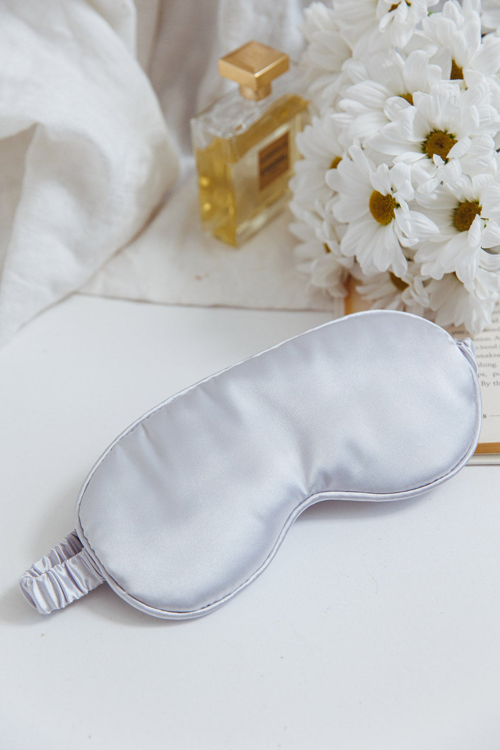 Sweet Dreams Satin Eye Mask Silver