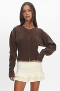 LIONESS Double Ruffle Mini Skort Soft Lemon