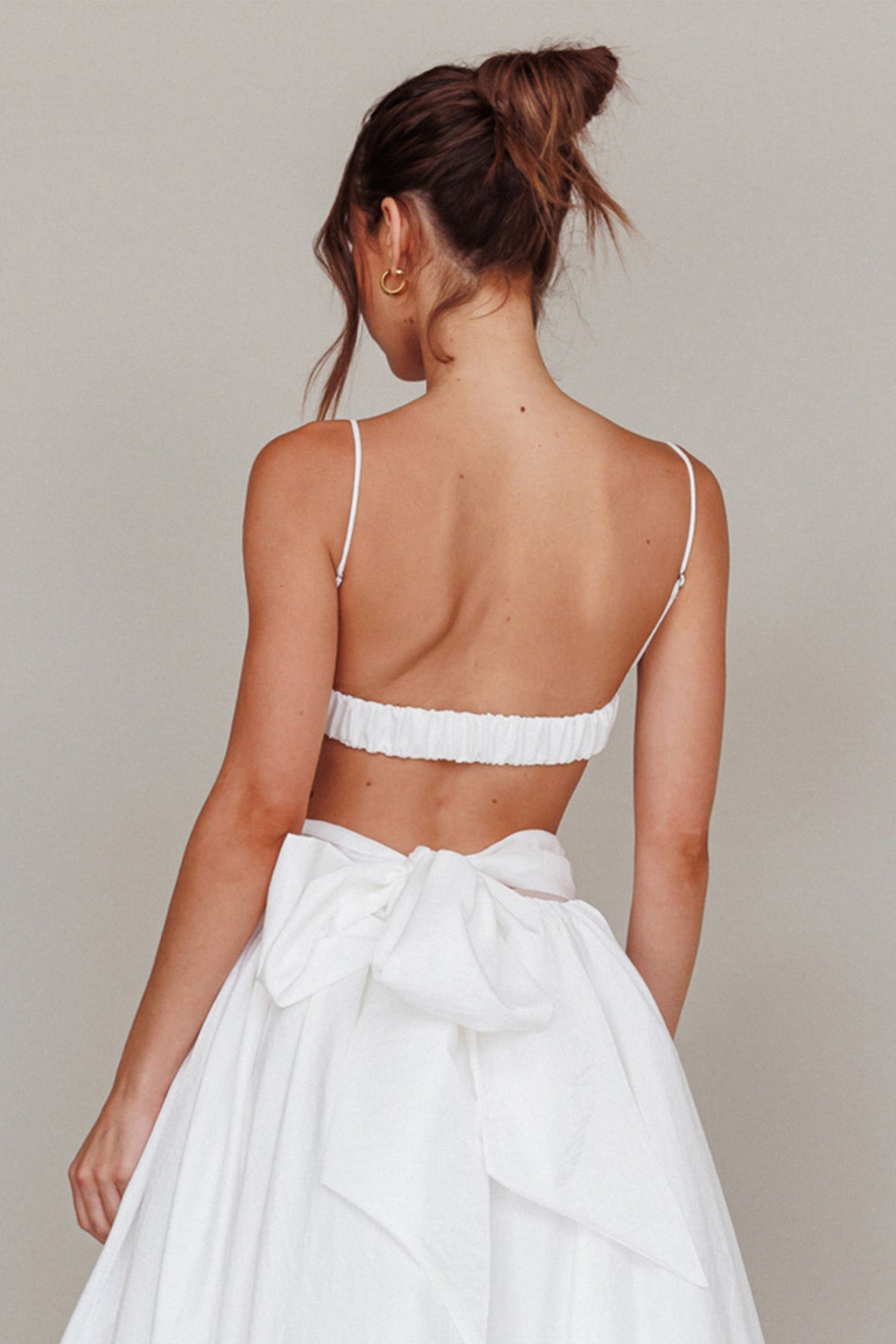 Love Songs Crop Top White