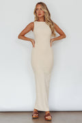 Catalina Island Sleeveless Maxi Dress Cream